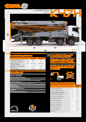 ट्रक-माउंटेड कंक्रीट पंप CIFA K47H