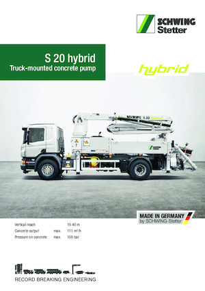 ट्रक-माउंटेड कंक्रीट पंप SCHWING-Stetter S 20 Hybrid