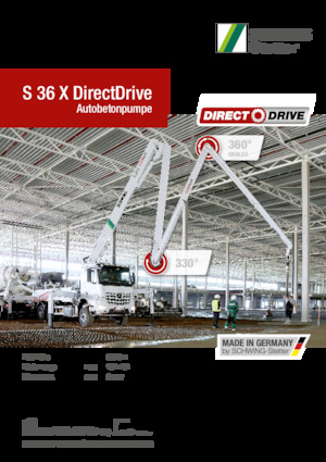 ट्रक-माउंटेड कंक्रीट पंप SCHWING-Stetter S 36 X DirectDrive