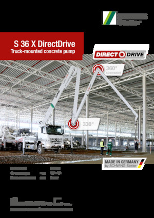 ट्रक-माउंटेड कंक्रीट पंप SCHWING-Stetter S 36 X DirectDrive