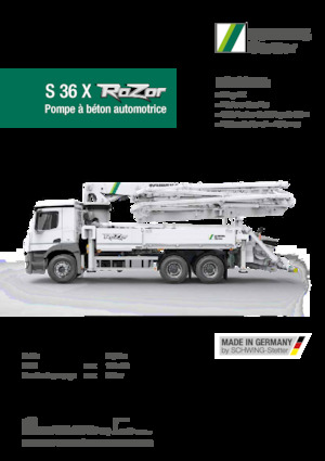 ट्रक-माउंटेड कंक्रीट पंप SCHWING-Stetter S 36 X RaZor