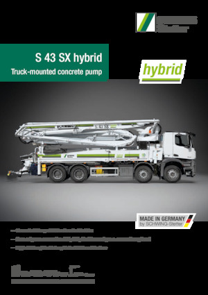 ट्रक-माउंटेड कंक्रीट पंप SCHWING-Stetter S 43 SX Hybrid