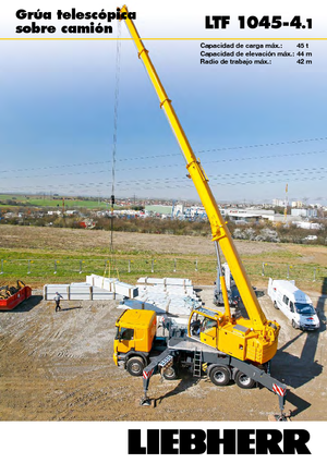ट्रक-माउंटेड टेलीस्कोपिक क्रेन Liebherr LTF 1045-4.1