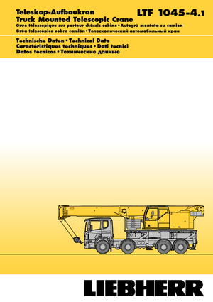 ट्रक-माउंटेड टेलीस्कोपिक क्रेन Liebherr LTF 1045-4.1