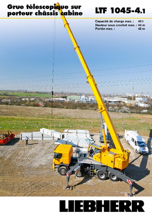 ट्रक-माउंटेड टेलीस्कोपिक क्रेन Liebherr LTF 1045-4.1