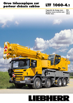 ट्रक-माउंटेड टेलीस्कोपिक क्रेन Liebherr LTF 1060-4.1