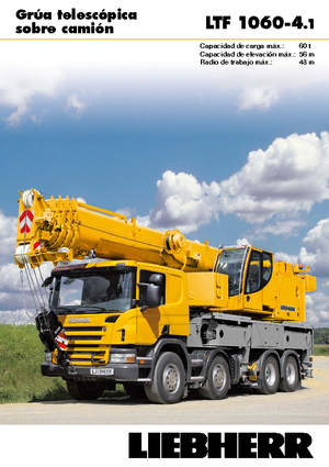 ट्रक-माउंटेड टेलीस्कोपिक क्रेन Liebherr LTF 1060-4.1