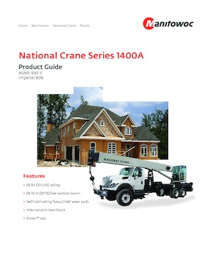 ट्रक-माउंटेड टेलीस्कोपिक क्रेन National Crane 1400A