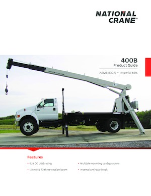 ट्रक-माउंटेड टेलीस्कोपिक क्रेन National Crane 400B