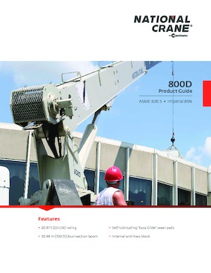 ट्रक-माउंटेड टेलीस्कोपिक क्रेन National Crane 800D