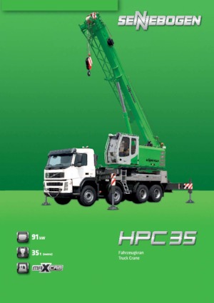 ट्रक-माउंटेड टेलीस्कोपिक क्रेन Sennebogen HPC 35