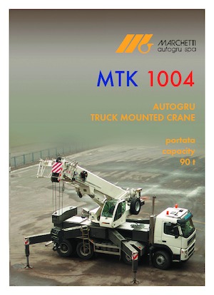 ट्रक-माउंटेड टेलीस्कोपिक क्रेन Marchetti MTK 1004