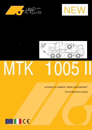 ट्रक-माउंटेड टेलीस्कोपिक क्रेन Marchetti MTK 1005 II