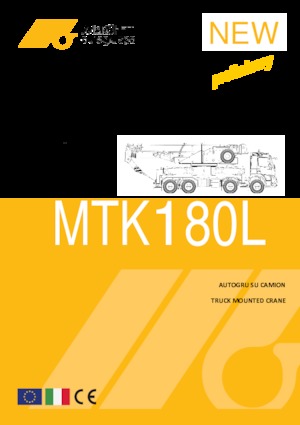 ट्रक-माउंटेड टेलीस्कोपिक क्रेन Marchetti MTK 180