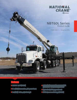 ट्रक-माउंटेड टेलीस्कोपिक क्रेन National Crane NBT60L