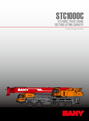 ट्रक-माउंटेड टेलीस्कोपिक क्रेन Sany STC1000C