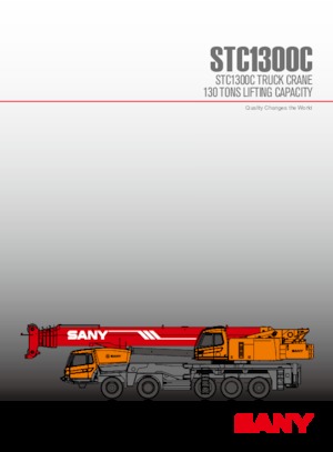 ट्रक-माउंटेड टेलीस्कोपिक क्रेन Sany STC1300C