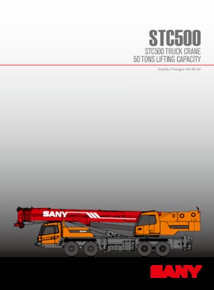 ट्रक-माउंटेड टेलीस्कोपिक क्रेन Sany STC500