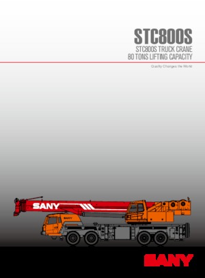 ट्रक-माउंटेड टेलीस्कोपिक क्रेन Sany STC800S