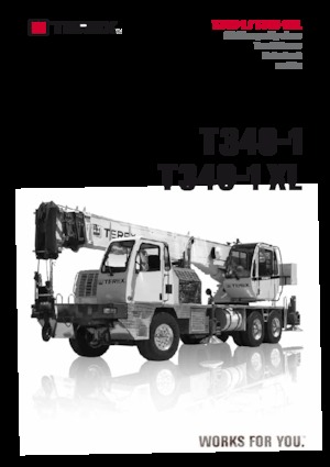 ट्रक-माउंटेड टेलीस्कोपिक क्रेन TEREX CRANES T 340-1