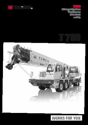 ट्रक-माउंटेड टेलीस्कोपिक क्रेन TEREX CRANES T 780