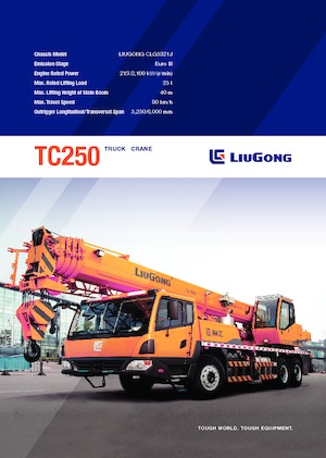 ट्रक-माउंटेड टेलीस्कोपिक क्रेन Liugong TC250