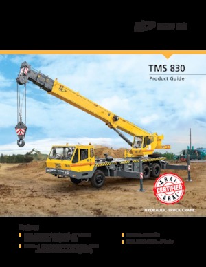 ट्रक-माउंटेड टेलीस्कोपिक क्रेन Til TMS 830