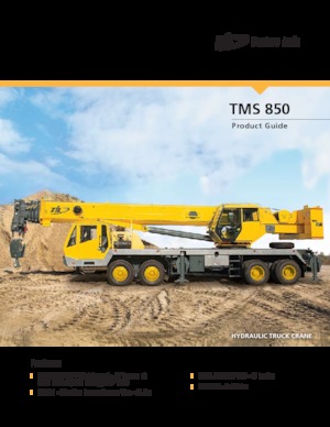 ट्रक-माउंटेड टेलीस्कोपिक क्रेन Til TMS 850