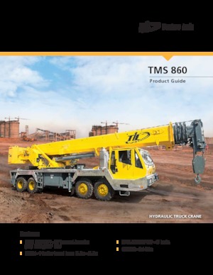 ट्रक-माउंटेड टेलीस्कोपिक क्रेन Til TMS 860