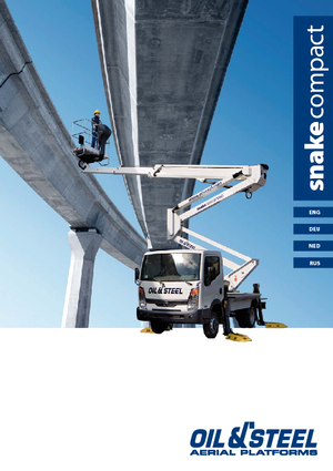 ट्रेलर माउंटेड आर्टिकुलेटिंग बूम लिफ्ट Oil & Steel Snake 2512 Compact