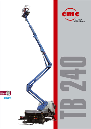 ट्रेलर माउंटेड आर्टिकुलेटिंग बूम लिफ्ट CMC TB240