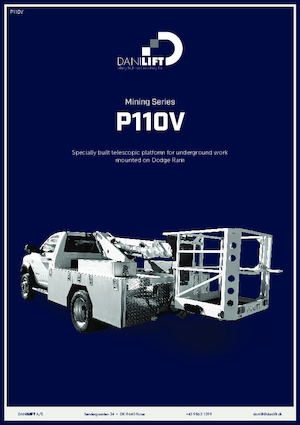 ट्रक माउंटेड टेलीस्कोपिक बूम लिफ्ट Danilift P110V
