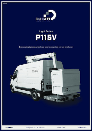 ट्रक माउंटेड टेलीस्कोपिक बूम लिफ्ट Danilift P115V