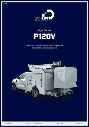 ट्रक माउंटेड टेलीस्कोपिक बूम लिफ्ट Danilift P120V