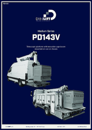 ट्रक माउंटेड टेलीस्कोपिक बूम लिफ्ट Danilift PD143V