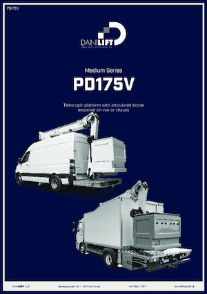 ट्रक माउंटेड टेलीस्कोपिक बूम लिफ्ट Danilift PD175V