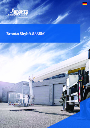 ट्रक माउंटेड टेलीस्कोपिक बूम लिफ्ट Bronto Skylift S35EM