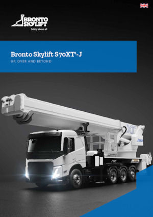 ट्रक माउंटेड टेलीस्कोपिक बूम लिफ्ट Bronto Skylift S70XT-J