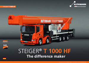 ट्रक माउंटेड टेलीस्कोपिक बूम लिफ्ट Ruthmann STEIGER T 1000 HF