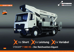 ट्रक माउंटेड टेलीस्कोपिक बूम लिफ्ट Ruthmann STEIGER T 380 XS