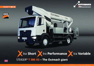 ट्रक माउंटेड टेलीस्कोपिक बूम लिफ्ट Ruthmann STEIGER T 380 XS
