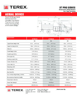 ट्रक माउंटेड टेलीस्कोपिक बूम लिफ्ट Terex XT PRO 60/70