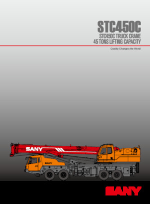 ट्रक-माउंटेड टेलीस्कोपिक क्रेन Sany STC450C
