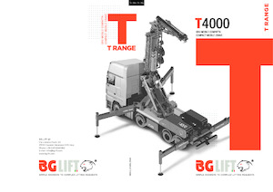 ट्रक-माउंटेड टेलीस्कोपिक क्रेन BG Lift T 4000