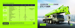 ट्रक-माउंटेड टेलीस्कोपिक क्रेन Zoomlion ZTC1100R653