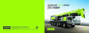 ट्रक-माउंटेड टेलीस्कोपिक क्रेन Zoomlion ZTC1500H753