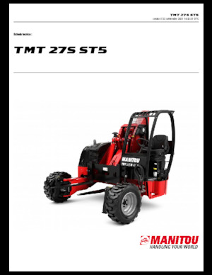 टेलीस्कोपिक ट्रक माउंटेड फोर्कलिफ्ट Manitou TMT 27 S