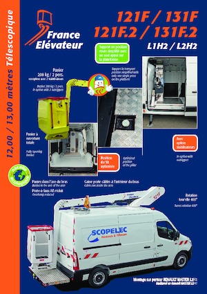 ट्रक माउंटेड टेलीस्कोपिक बूम लिफ्ट France Elévateur 131 F