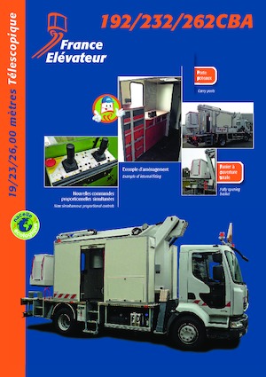 ट्रक माउंटेड टेलीस्कोपिक बूम लिफ्ट France Elévateur 232 CBA