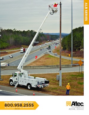 ट्रक माउंटेड टेलीस्कोपिक बूम लिफ्ट Altec ALB42P